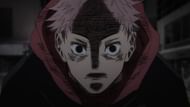 Itadori after Sukuna's mass massacre (Image via MAPPA)